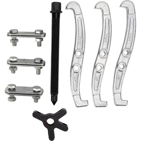 Kit 8 pièces démonte-poulie 3 mâchoires 6 pouces, extracteur en acier au vanadium chromé pour roulements, volants et poulies (1/5)