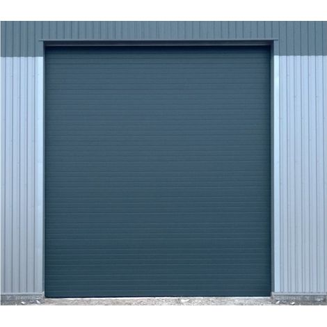 Porte Sectionnelle Industrielle L4M x H4M Gris Ral 7016 motorisée 380volts RL 420
