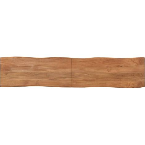 Banc 160 cm bois d'acacia massif et acier (1/4)