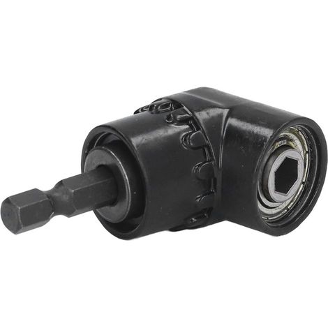Adaptateur de perceuse à angle droit, porte-embout coudé, accessoire à tige hexagonale de 6,35 mm (1/4 po). (1/5)