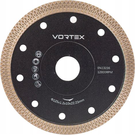 DISQUE DIAMANT POUR COUPE DE CARRELAGE 125 MM VORTEX (1/4)