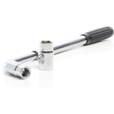 Xpotool – Clé démonte-roue télescopique 350-530 mm avec douilles 17/19 mm et 21/23 mm – Acier robuste pour écrous de roue – Changement pneu rapide