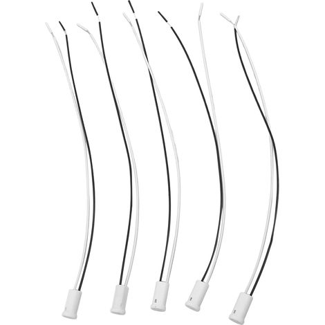 Set mit 5 hochtemperaturbeständigen Halogenlampenfassungen für G4-LED-Lampen mit Keramiksockel. (1/5)