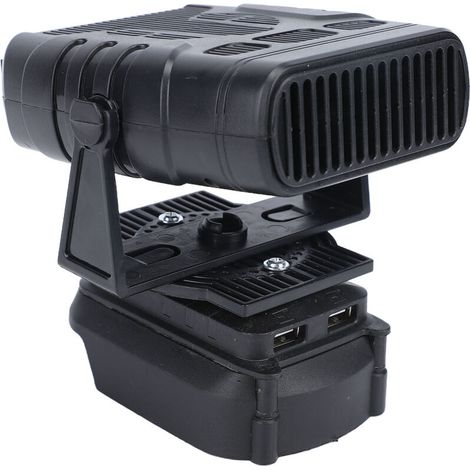 Crezuo 170W Auto-Heizlüfter, 2-stufig einstellbarer, batteriebetriebener, tragbarer Lüfter für alle Autos - Crezuo