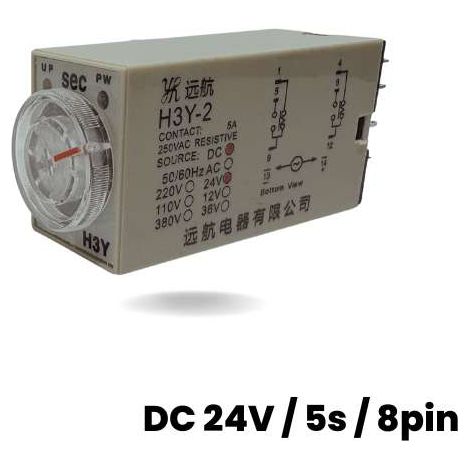 Zeitrelais DC 24V / 5 Sek. / 8-polig (1/5)