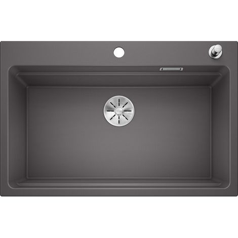 BLANCO Einbaubecken ETAGON 8 Silgranit, InFino Ablauf felsgrau (1/5)