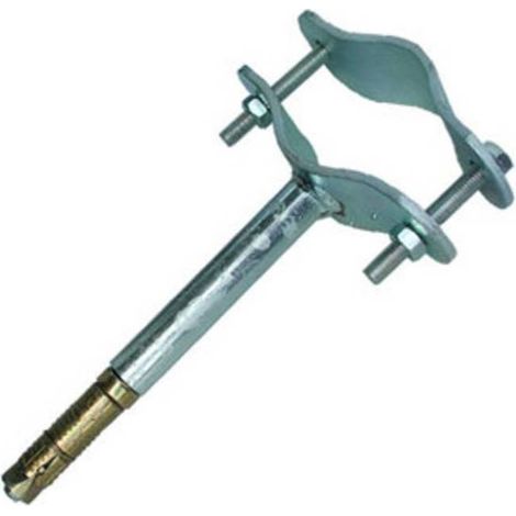 STAFFA C/TASSELLO TUBO ANTENNA 100 MM MURO FIG.4