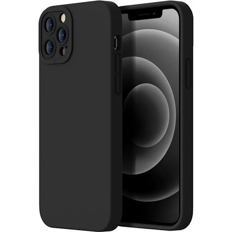 Coque noire mate pour iPhone 12 Pro Max - Offre une protection supplémentaire à l'appareil photo de l'iPhone 12 Pro Max (1/2)