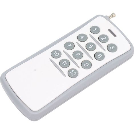 DC12V 433 MHz Télécommande sans Fil 12 Boutons émetteur Récepteur Longue Distance pour Lumière LED Contrôle de Porte D'entrepôt (1/5)