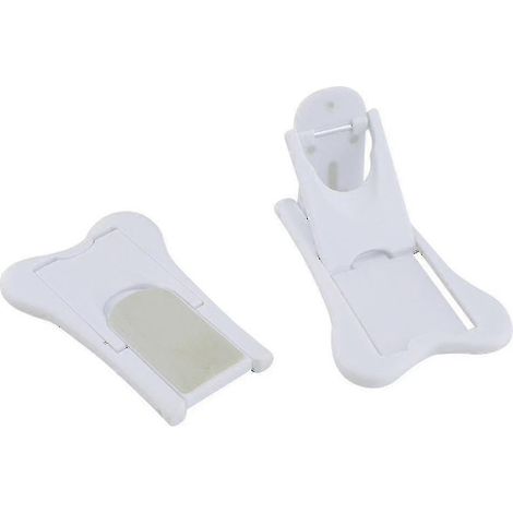 Lot de 2 verrous de sécurité multifonctionnels pour serrures de portes et fenêtres coulissantes (1/5)