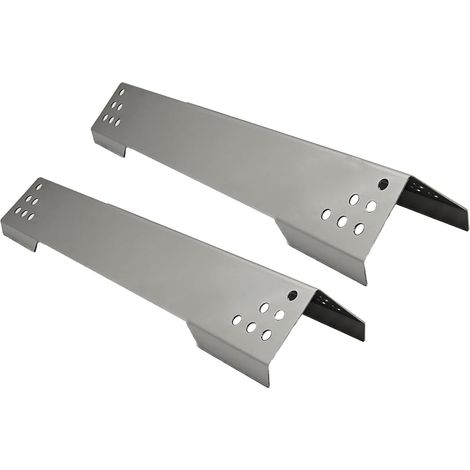 40.2cm Cache Bruleur Barbecue gaz Pièces de Rechange pour Rösle Videro Serie G2, G2-S, G3-S Nero, Vario+, Diffuseur de Chaleur en Acier Inoxydable Accessoires, Lot de 2