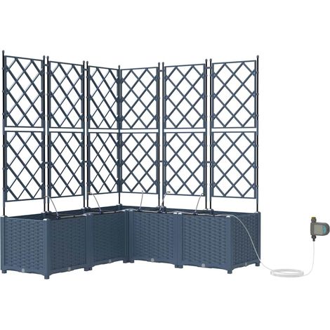 Maison Exclusive - Garten-Pflanzgefäß 5 pcs Grau 120 x 120 x 142