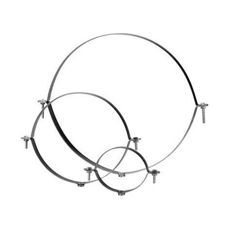 Collier support isolé double filetage pour tige de 8 ou 10 mm, D 355 mm S&P (UNELVENT) 867747