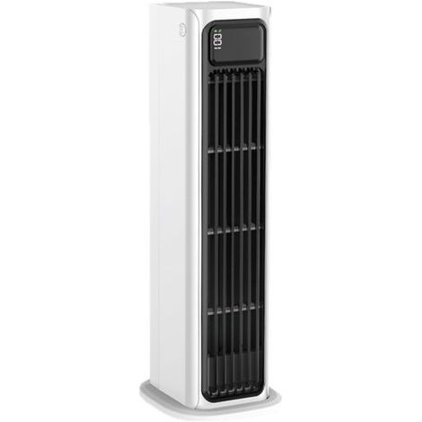 Bladeless tower fan, rechargeable portable evaporative desktop air cooler, wall mount. (1/5)