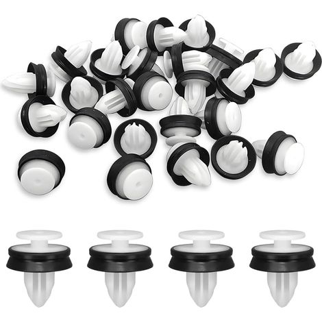 CCYKXA 50 Pièces Clips Fixation Pour Intérieur Voiture, Clips De Fixation Voiture Pour Pare-Chocs, Clips Garniture Intérieure Porte En Plastique, Robuste Et Durable Clip De Fixation Pour Panneau