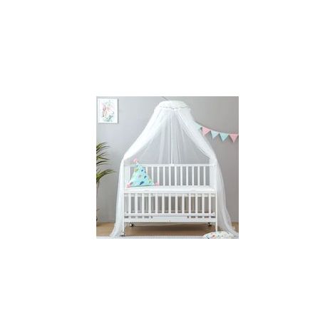 Mosquitera plegable para cuna, blanca, 200 cm, para niños y bebés - Crezuo