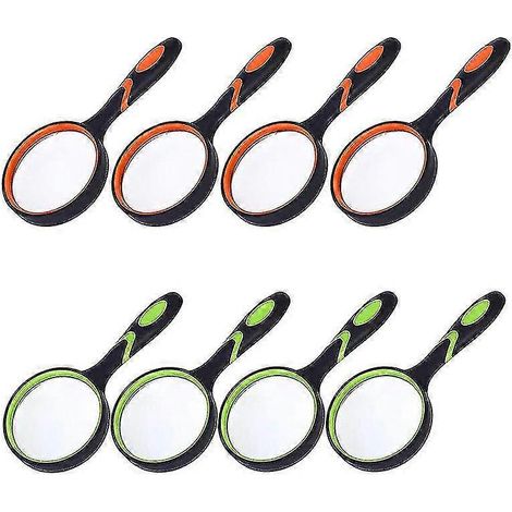 Lot de 10 loupes de lecture portatives pour seniors et enfants, lentille grossissante de 50 mm. (1/3)