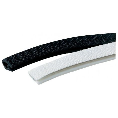 Protection flexible des bords noir avec mousse10-30mm 13x73mm 25m (1/2)