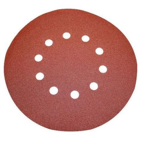 royaluxe-Disques de Ponçage 10 Pièces, Disques Abrasifs de 225mm avec 10 Trous, Grain 240 pour Polissage, Dérouillage, Finition