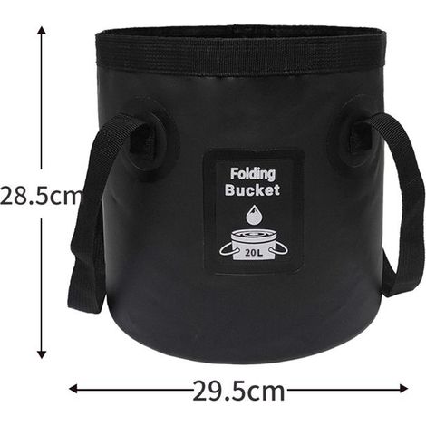 Ecleanfy - Seau Pliables-Grande Capacité 20L-Seau de pêche Pliable Portable, Multifonctionnel-pour la Pêche,Camping,Jardinage,Bassin de Lavage (1/5)