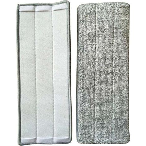 10 panni per mocio per pavimenti, coperture di ricambio per la pulizia, testine per mocio piatto, panni per la pulizia 33 x 12 mm (1/5)