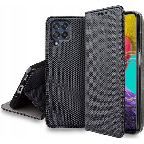Custodia S-Magnet con chiusura a linguetta per Samsung Galaxy M53 5G + Vetro (1/5)