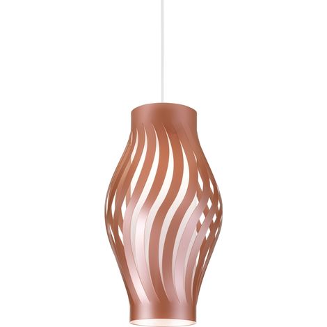 Sospensione Moderna Helios Polilux ® Rame 1 Luce E27 H32Cm (1/2)