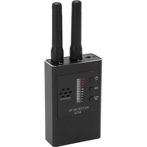Détecteur de signaux caméra espion anti-microphone scanner rechargeable outil de détection pour domicile voiture noir (1/5)