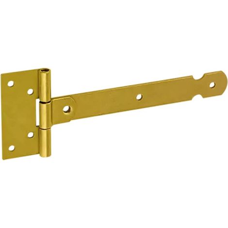 10 Charnières De Portail Décoratives Zob 75 - 75X35X130X2.0 mm Noir - D-Work