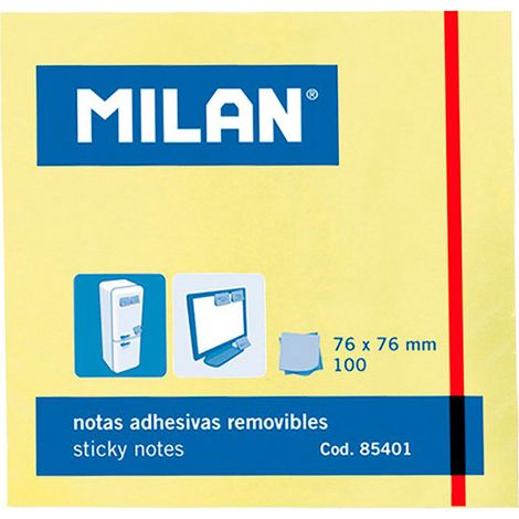 Bloc de 100 notes adhésives 76 x 76 mm (1/3)