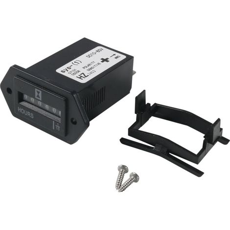 Mechanischer Betriebsstundenzähler DC 10–80 V für gleichstrombetriebene Geräte wie Golfwagen, Geländefahrzeuge und andere batteriebetriebene Geräte (1/4)