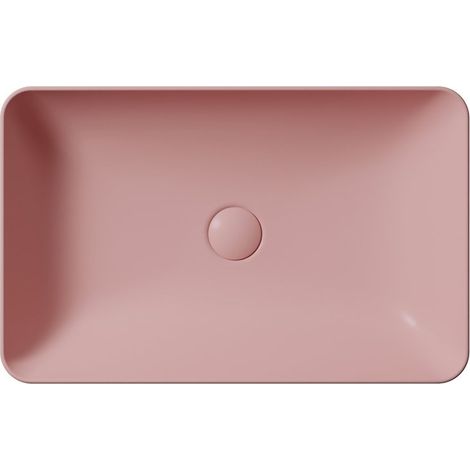 Vasque à poser NUBES en céramique 60x38cm, blush mat