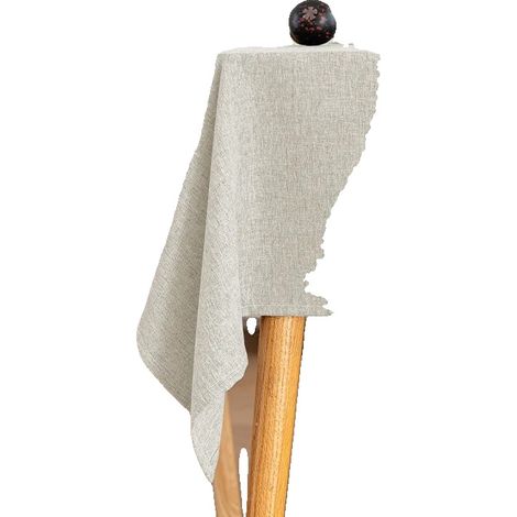 Mantel impermeable, lavable a máquina, color beige, 140 x 140 cm. (1/2)