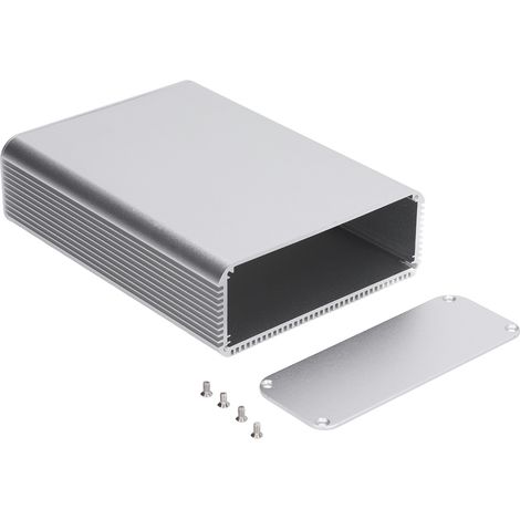 Wasserdichte elektrische Anschlussdose aus mattsilberner Aluminiumlegierung, 45 x 120 x 160 mm