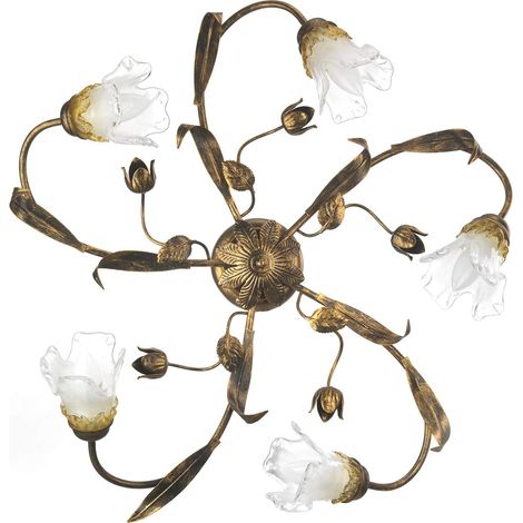 ONLI Lampada da soffitto Arianna 5 luci Bronzo (1/5)