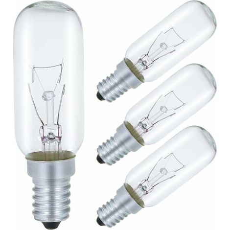[NIEMALS VERWENDET] E14 40W Dunstabzugshaubenlampe, T25 230V Glühbirne, warmweiß 2700K, dimmbar, 4er-Pack