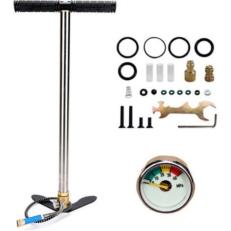 Pompe manuelle CHIGOODS PCP 30 MPa 4500 psi, filtre en acier inoxydable, manomètre