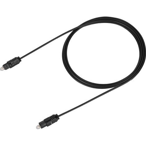 Câble audio numérique à fibre optique de 2,2 mm de diamètre extérieur, 1 m/2 m/3 m (1/4)