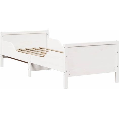 Lit simple,Lit extensible pour enfants Autre Blanc 80 x 130 / 165 / 200 cm (1/5)