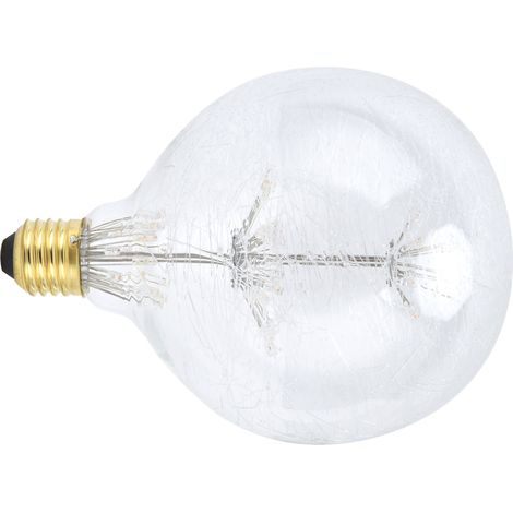 Ampoule LED rétro en verre 3W G125 E27 sphère ronde 85‑265V lumière chaude déco fête (1/5)