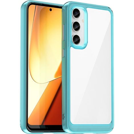Samsung Galaxy S23 FE Fusion Hybrid Hülle, Transparent / Blau (1/5)