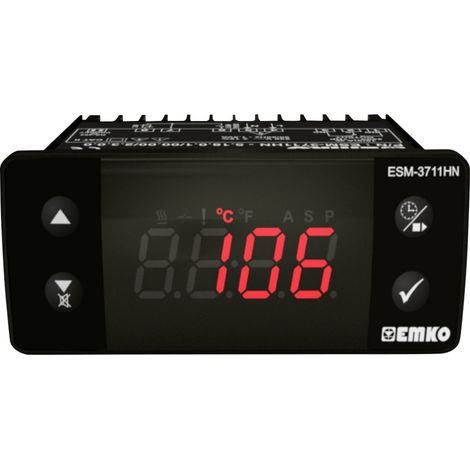 Emko ESM-3711-HN.5.05.0.1/00.00/1.0.0.0 2-Punkt-Regler Temperaturregler J 0 bis 800 °C Relais 16 A (