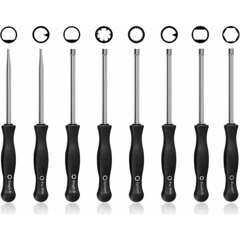 CSPARKV 8PCS Tournevis de Carburateur Différents, Ensemble d'Outils de Réglage du Carburateur Réglage du Carburateur pour Moteurs 2 Temps (1/4)