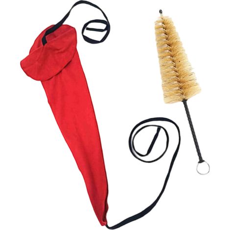 Paño de limpieza para saxofón, para saxofones altos - Rojo (1/2)