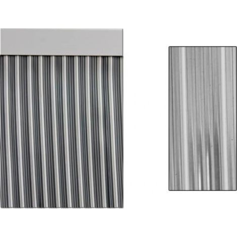 Rideau de porte ruban Ebro 90x210 n° 10 blanc-transparent 11306D