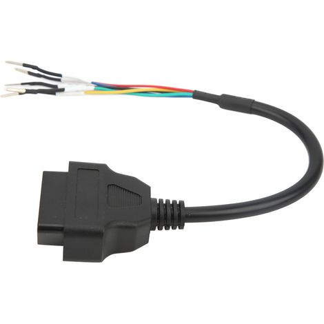 Câble de connexion OBD2 femelle 16 broches K CAN Line Diagnostic Jumper Tester Connector Pigtail Cordon (1/5)