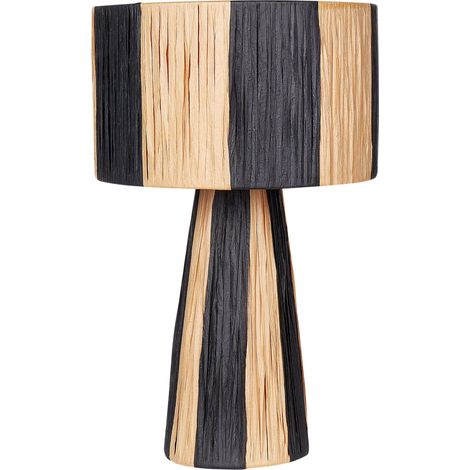 Table Lamp WELMEL Wicker Brown/ Black (1/5)