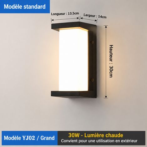 Applique murale LED YJ02 30W lumière neutre en aluminium étanche IP65 yj02 30w réf 3088 500 g – Livraison gratuite