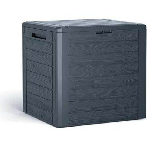Fioriera da giardino in legno da 140 litri - antracite