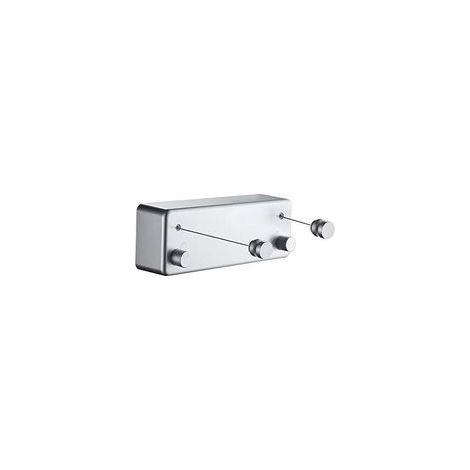 Corde à linge rétractable 4,2m – Fixation murale en acier inoxydable – Capacité 20kg par fil – Pour intérieur et extérieur (1/5)